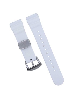 MOD 18mm 20mm 22mm Watch Band - Quick Release - Soft Silicone Replacement Watch Straps - Color Variations - for Men and Women