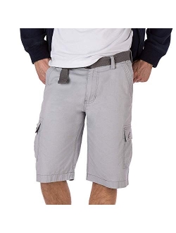 Wearfirst Sportswear Men's Ripstop Belted Legacy Cargo Shorts