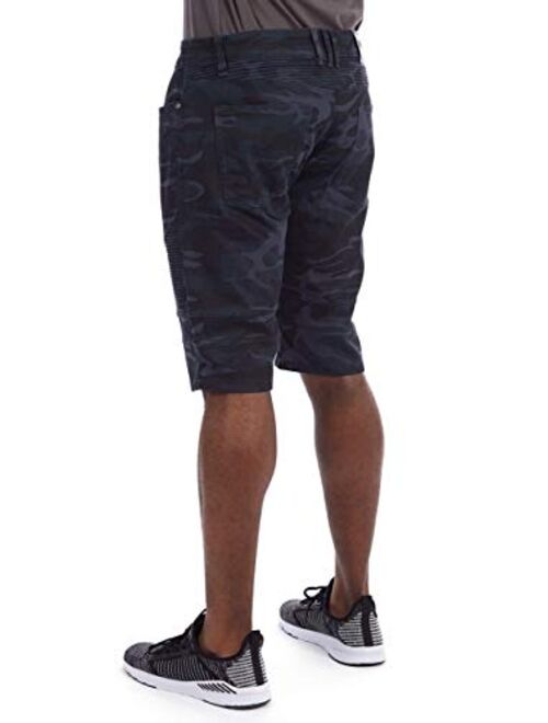 X RAY Men's 12.5 Slim Fit Stretch Denim Jean Shorts