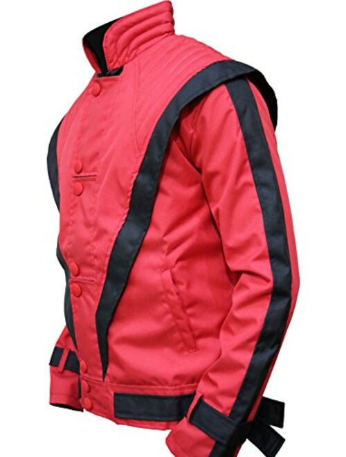 MJ Red Thriller Mens Cordura Fabric jacket, XXS-3XL