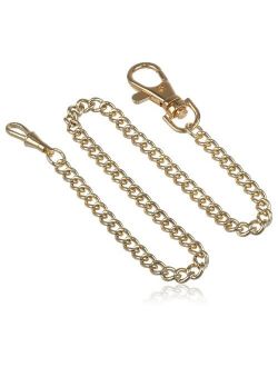 Charles-Hubert, Paris 3548-G Stainless Steel Gold-Plated Pocket Watch Chain