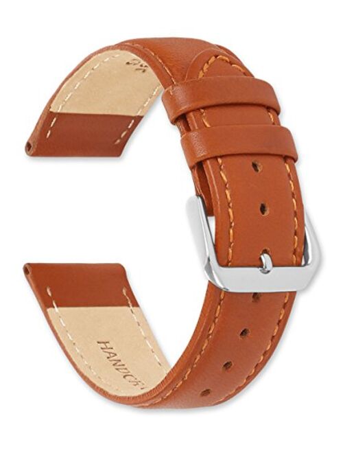 deBeer Stage Coach Leather Watch Strap/Watch Band - Choice of Color & Width - 10, 12, 14, 15, 16, 17, 18, 19, or 20mm