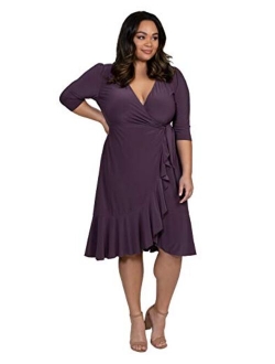 Kiyonna Women's Plus Size Whimsy Wrap Dress