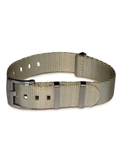 AlphaShark by BluShark - Luxury Seat Belt Nylon Watch Strap - Multiple Sizes and Colors