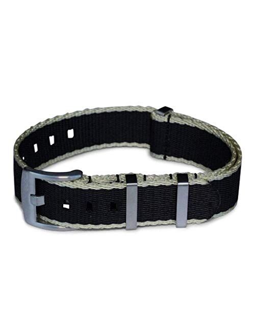 AlphaShark by BluShark - Luxury Seat Belt Nylon Watch Strap - Multiple Sizes and Colors