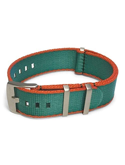 AlphaShark by BluShark - Luxury Seat Belt Nylon Watch Strap - Multiple Sizes and Colors