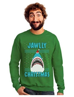 Jawlly Christmas Ugly Christmas Sweater for Xmas Party Shark Sweatshirt