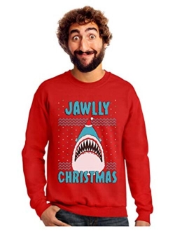 Jawlly Christmas Ugly Christmas Sweater for Xmas Party Shark Sweatshirt