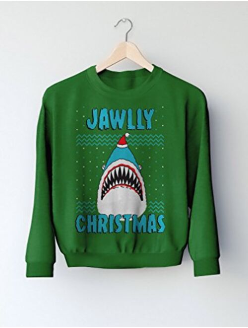 Jawlly Christmas Ugly Christmas Sweater for Xmas Party Shark Sweatshirt