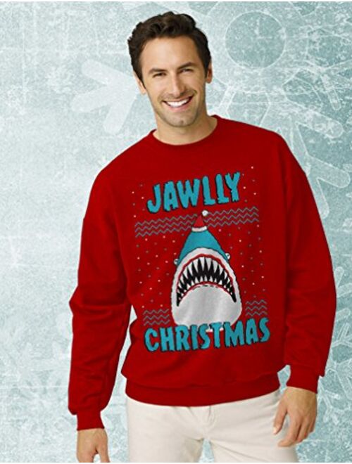 Jawlly Christmas Ugly Christmas Sweater for Xmas Party Shark Sweatshirt