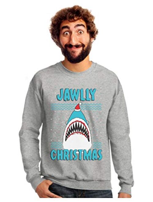 Jawlly Christmas Ugly Christmas Sweater for Xmas Party Shark Sweatshirt