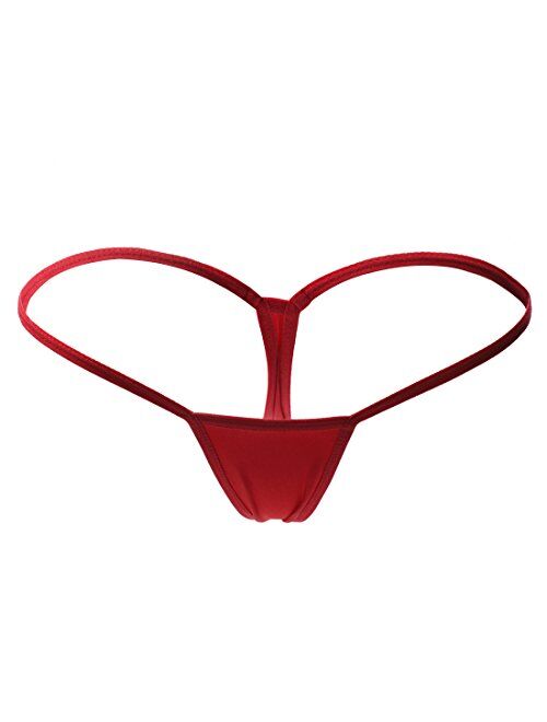 ETAOLINE Women's Low Rise Micro Back G-String Thong Panty Underwear