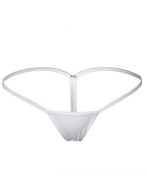 ETAOLINE Women's Low Rise Micro Back G-String Thong Panty Underwear