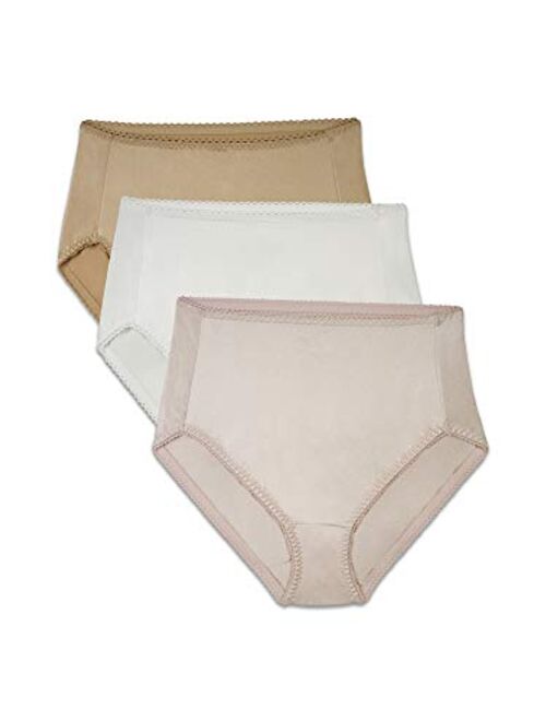 Radiant by Vanity Fair Women's 3 Pack Undershapers Light Control Hi-Cut Panty, Style 3448301