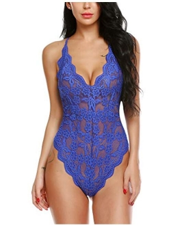 Women Teddy Lingerie One Piece Babydoll Mini Bodysuit