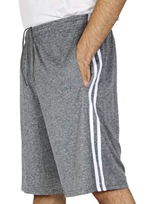 5 Pack:Men's Dry-Fit Sweat Resistant Active Athletic Performance Shorts