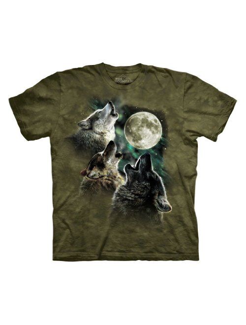 The Mountain Men's Three Wolf Moon Short Sleeve Tee