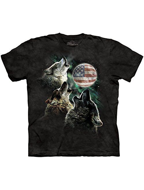 The Mountain Men's Three Wolf Moon Short Sleeve Tee