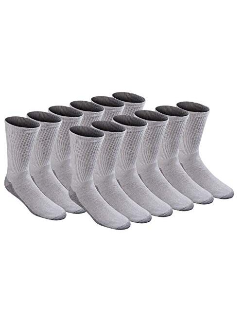 Dickies Men's All-Purpose Work Stain Resister Crew Socks (6/12 Pairs)