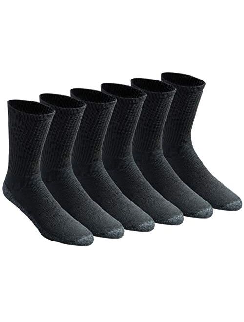 Dickies Men's All-Purpose Work Stain Resister Crew Socks (6/12 Pairs)