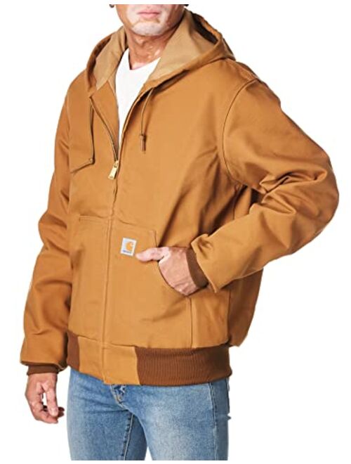 Carhartt Men's Big and Tall Thermal-Lined Duck Active Hoodie Jacket J131