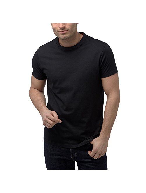 Charles Wilson Men's 5 Pack Slim Fit Plain Midweight Crew Neck T-Shirt