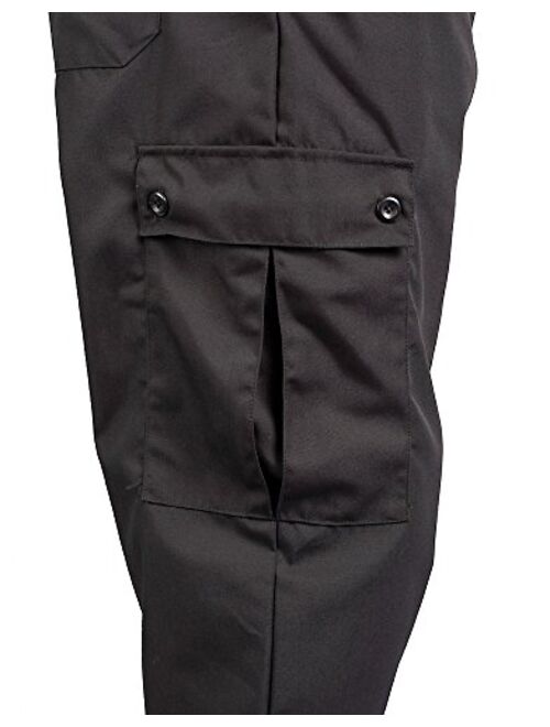 Black Cargo Style Chef Pant