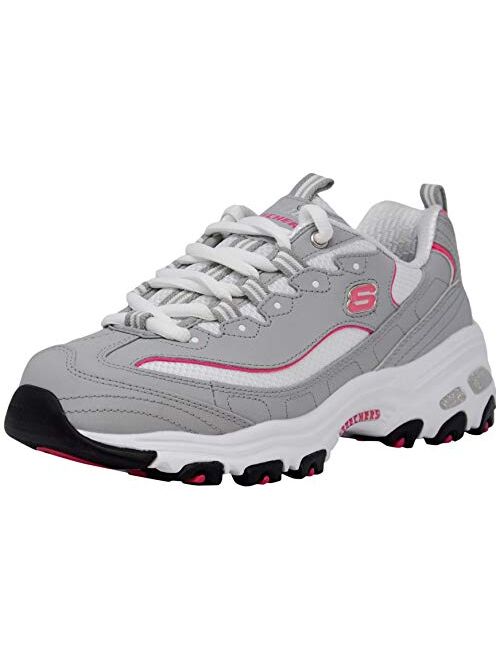 Skechers Sport Women's D'Lites Original Non-Memory Foam Lace-Up Sneaker