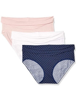 Women's Maternity Fold Down Modern Brief Panties 3-Pack