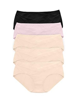 Kindred Bravely Under The Bump Maternity Underwear/Pregnancy Panties - Bikini 5 Pack