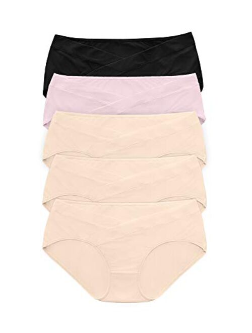 Kindred Bravely Under The Bump Maternity Underwear/Pregnancy Panties - Bikini 5 Pack