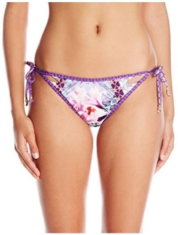 Nanette Lepore Women's Side Tie Hipster Bikini Swimsuit Bottom