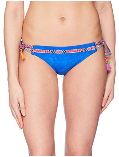 Nanette Lepore Women's Side Tie Hipster Bikini Swimsuit Bottom