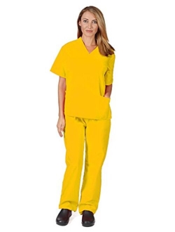 Natural Uniforms Women's Scrub Set Medical Scrub Tops and Pants