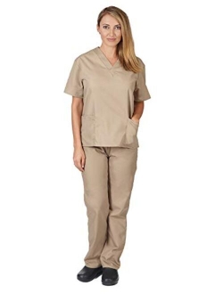 Natural Uniforms Women's Scrub Set Medical Scrub Tops and Pants