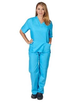 Natural Uniforms Women's Scrub Set Medical Scrub Tops and Pants