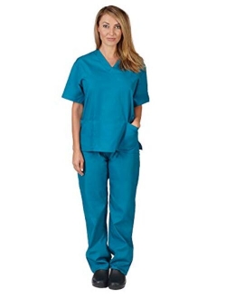 Natural Uniforms Women's Scrub Set Medical Scrub Tops and Pants