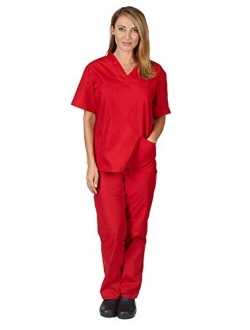 Natural Uniforms Women's Scrub Set Medical Scrub Tops and Pants