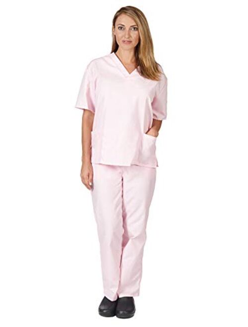 Natural Uniforms Women's Scrub Set Medical Scrub Tops and Pants