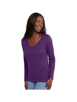 Women's V-Neck Long Sleeve Tee