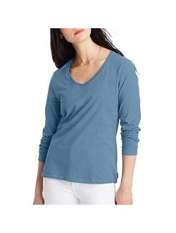 Women's V-Neck Long Sleeve Tee