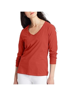 Women's V-Neck Long Sleeve Tee