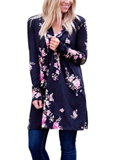 ECOWISH Womens Boho Irregular Long Sleeve Wrap Kimono Cardigans Casual Coverup Coat Tops Outwear S-3XL