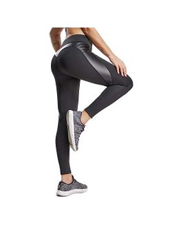 Women's Heart High Waist Yoga Pants Pattern Gym Workout Fitness Leggings