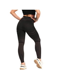 Women's Heart High Waist Yoga Pants Pattern Gym Workout Fitness Leggings