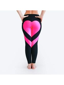 Fafalisa Leggings Large Size Heart Shape Trousers for Women Patchwork Stretch Hip Standard mid Legging