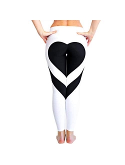 Fafalisa Leggings Large Size Heart Shape Trousers for Women Patchwork Stretch Hip Standard mid Legging