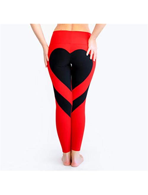 Fafalisa Leggings Large Size Heart Shape Trousers for Women Patchwork Stretch Hip Standard mid Legging