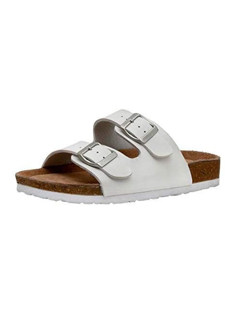 CUSHIONAIRE Women's Lane Cork Footbed Sandal with +Comfort