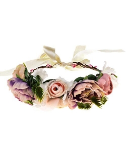 Love Sweety Rose Flower Headband Floral Crown Garland Halo